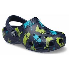 Chaussures-Chaussures garçon 23-38-Sandales-Sabots enfant Classic Clog T - Crocs - Bleu/multicolore - Garçon