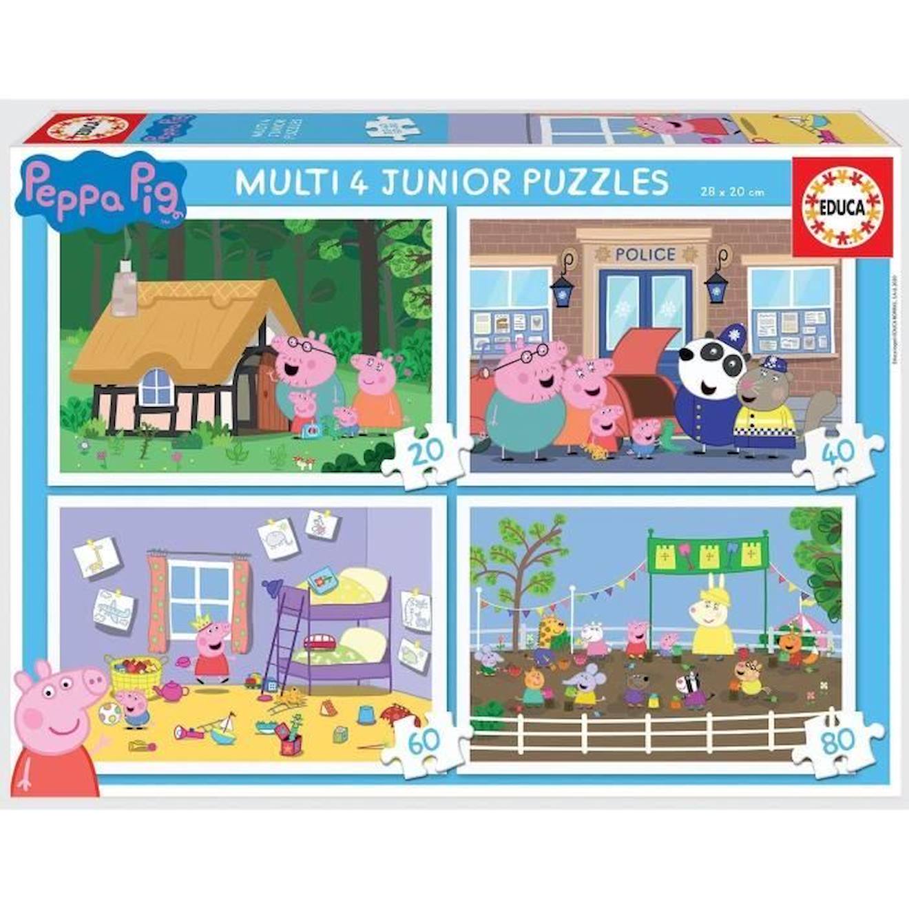 Puzzles Progressifs Peppa Pig - Educa - Multi 4 Junior - 50 À 150 Pièces - Pour Enfants De 3 Ans Et 