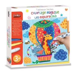 Jouet-Coloriage Magique Exploracolo - CREA LIGN - Personnages préférés - Multicolore - Blanc - 3 ans - Enfant - Mixte