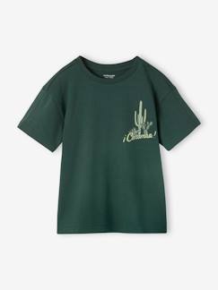 Garçon-T-shirt, polo, sous-pull-Tee-shirt motif cactus placé garçon