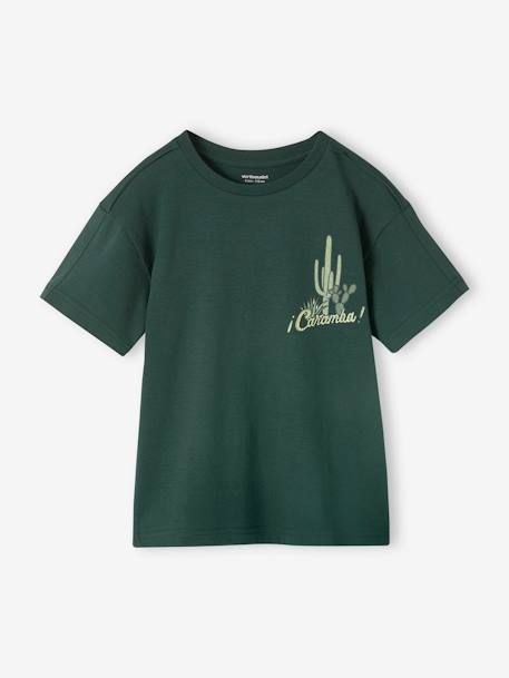 Garçon-Tee-shirt motif cactus placé garçon