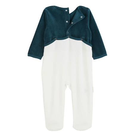 Pyjama bébé en velours Borneo BLANC 4 - vertbaudet enfant 