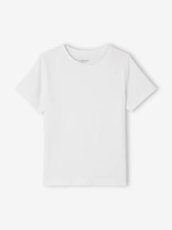 -T-shirt garçon uni manches courtes