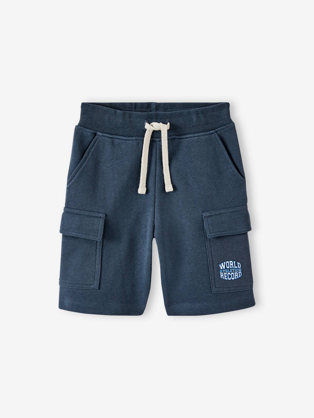 Short sport style battle garçon marine