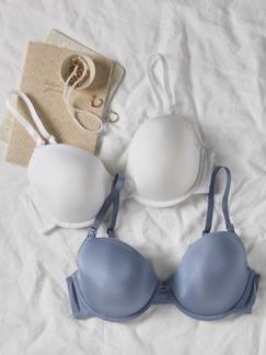 Lot de 2 soutiens-gorge satinés grossesse et allaitement  - vertbaudet enfant