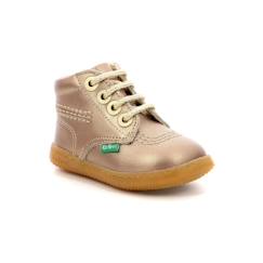 Chaussures-Chaussures fille 23-38-Boots, bottines-KICKERS Bottillons Kickbillista beige Fille