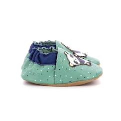 Chaussures-Chaussures fille 23-38-ROBEEZ Chaussons Playing Panda vert