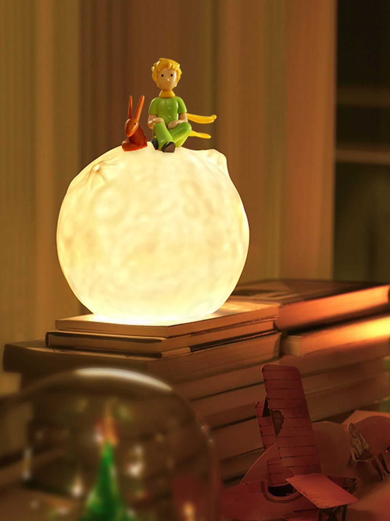 Veilleuse Tactile Le Petit Prince Et Le Renard - Trousselier Blanc