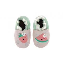 Chaussures-Chaussures fille 23-38-ROBEEZ Chaussons Fruit's Party rose