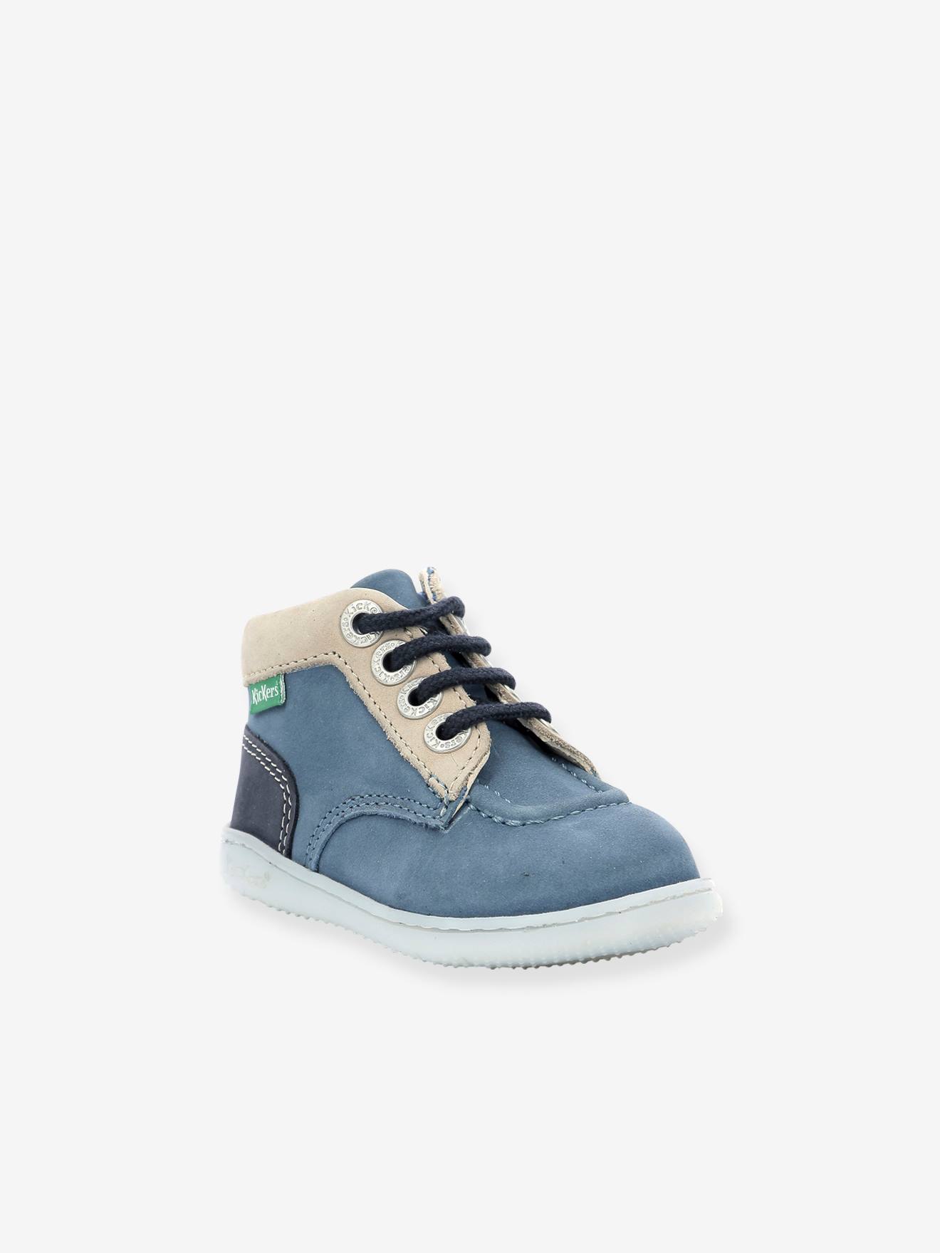 Kickers - Bottillons Cuir Bébé Kick Iconic 961610-10-53 Kickers® Bleu