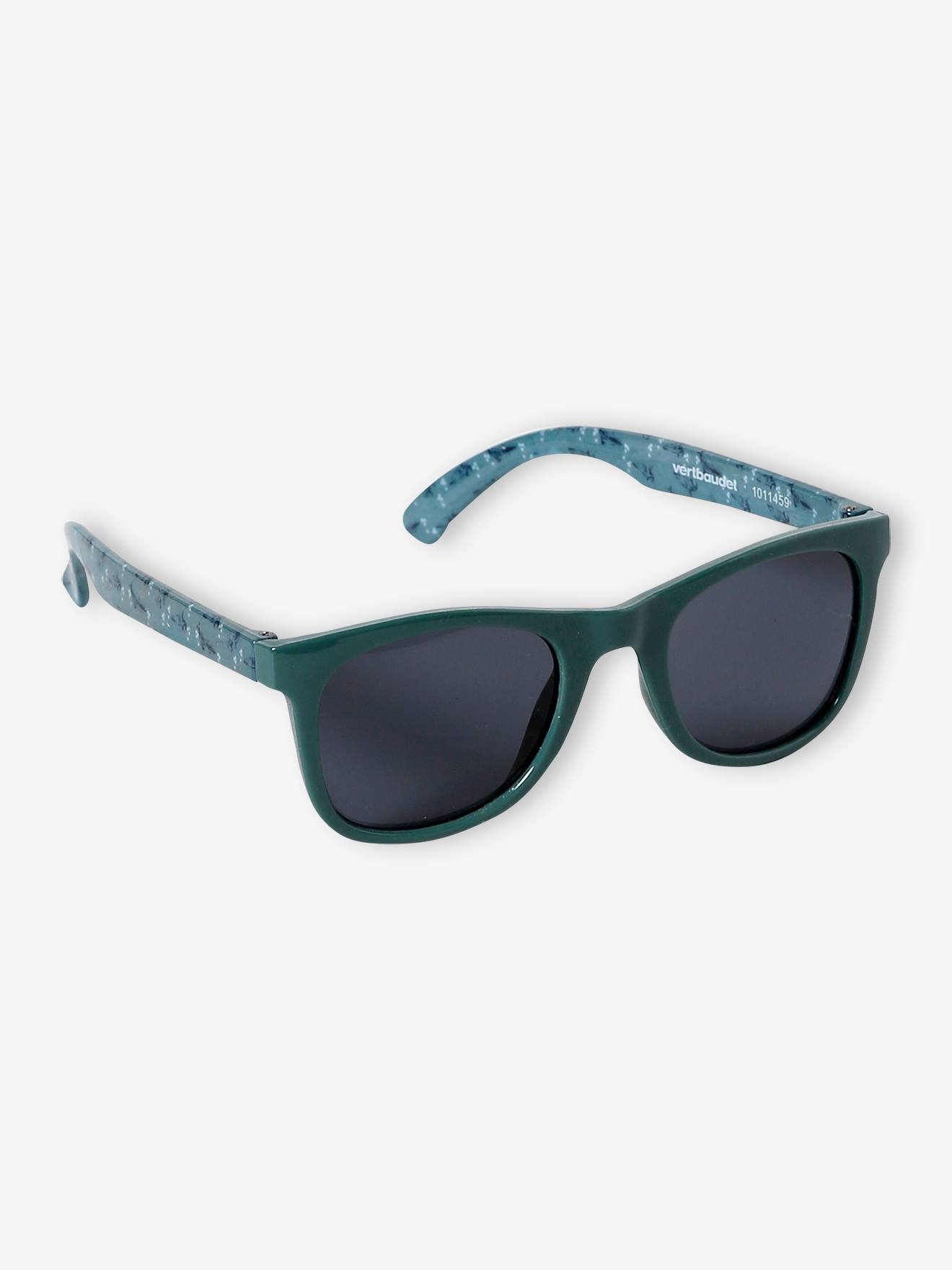 Lunettes de soleil imprimées garçon vert sapin