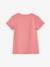 Tee-shirt à message Basics fille bleu ciel+bleu pâle+corail+écru+fraise+marine+rose bonbon+rouge+vanille+vert sapin 20 - vertbaudet enfant 