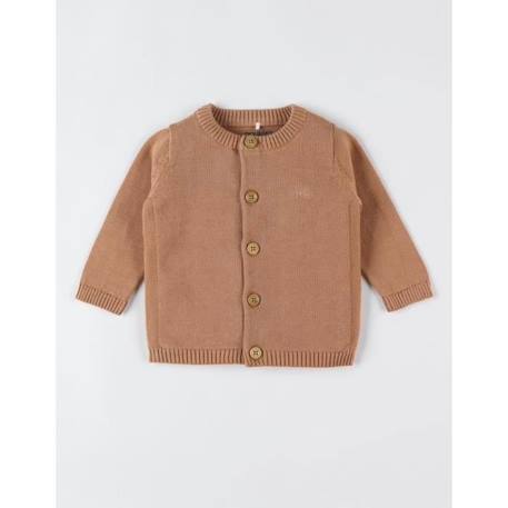 Bébé-Cardigan en tricot bio fin