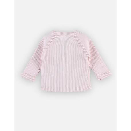 Cardigan en tricot boutonné BLANC+BLEU+ROSE 12 - vertbaudet enfant 