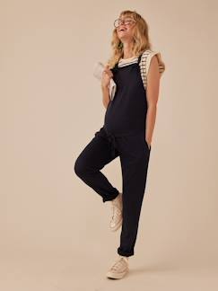 Vêtements de grossesse-Salopette grossesse en molleton léger