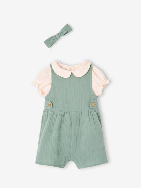 Vêtements bébé et enfants à personnaliser-Bébé-Ensemble 3 pièces bébé personnalisable