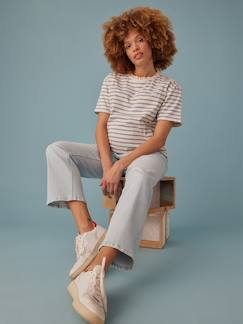 Vêtements de grossesse-Tee-shirt grossesse style marinière