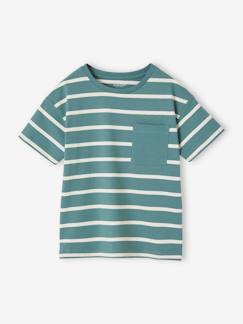 Tee-shirt garçon rayé personnalisable  - vertbaudet enfant