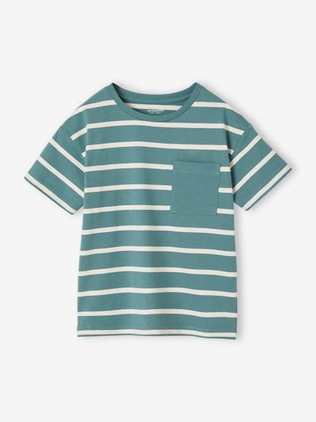 Garçon-Tee-shirt garçon rayé personnalisable