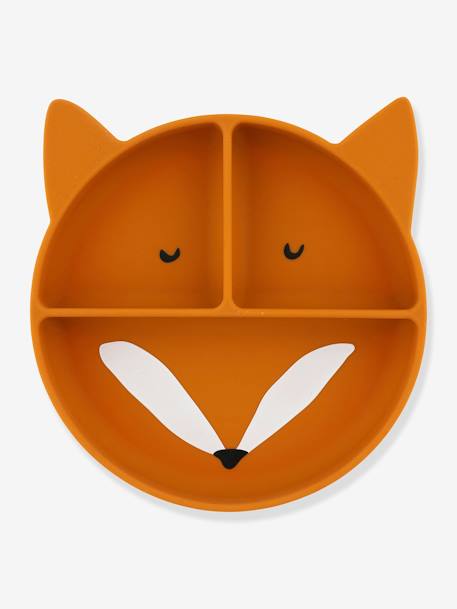 Assiette en silicone avec compartiments Animal mauve+Mr Dino+Mr Fox+Mr Lion+Mrs Cat 4 - vertbaudet enfant 