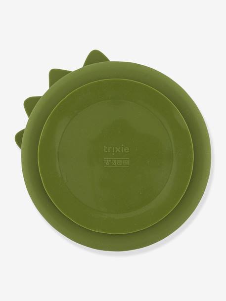 Assiette en silicone avec compartiments Animal mauve+Mr Dino+Mr Fox+Mr Lion+Mrs Cat 3 - vertbaudet enfant 