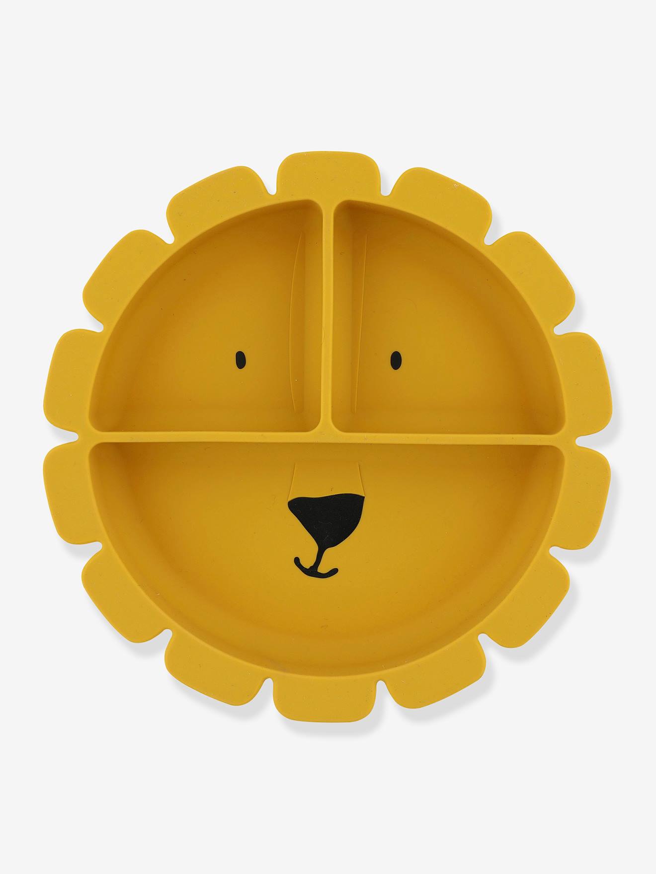 Assiette en silicone avec compartiments Animal mr lion