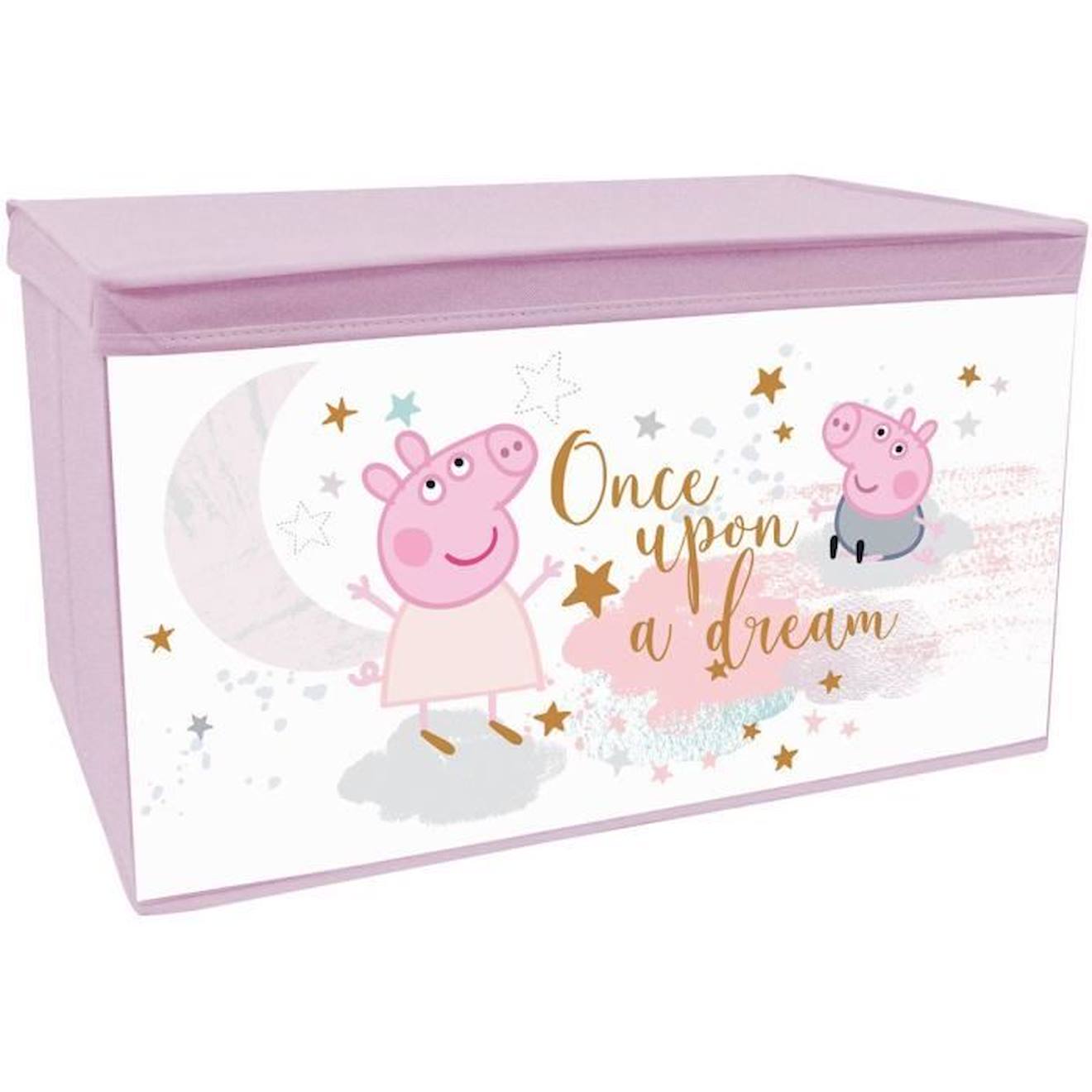 Fun House Peppa Pig Coffre À Jouets - Pliable - 55,5 X 34,5 X 34 Cm - Pour Enfant Violet