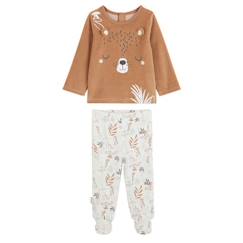 Pyjama bébé 2 pièces en velours Malo  - vertbaudet enfant