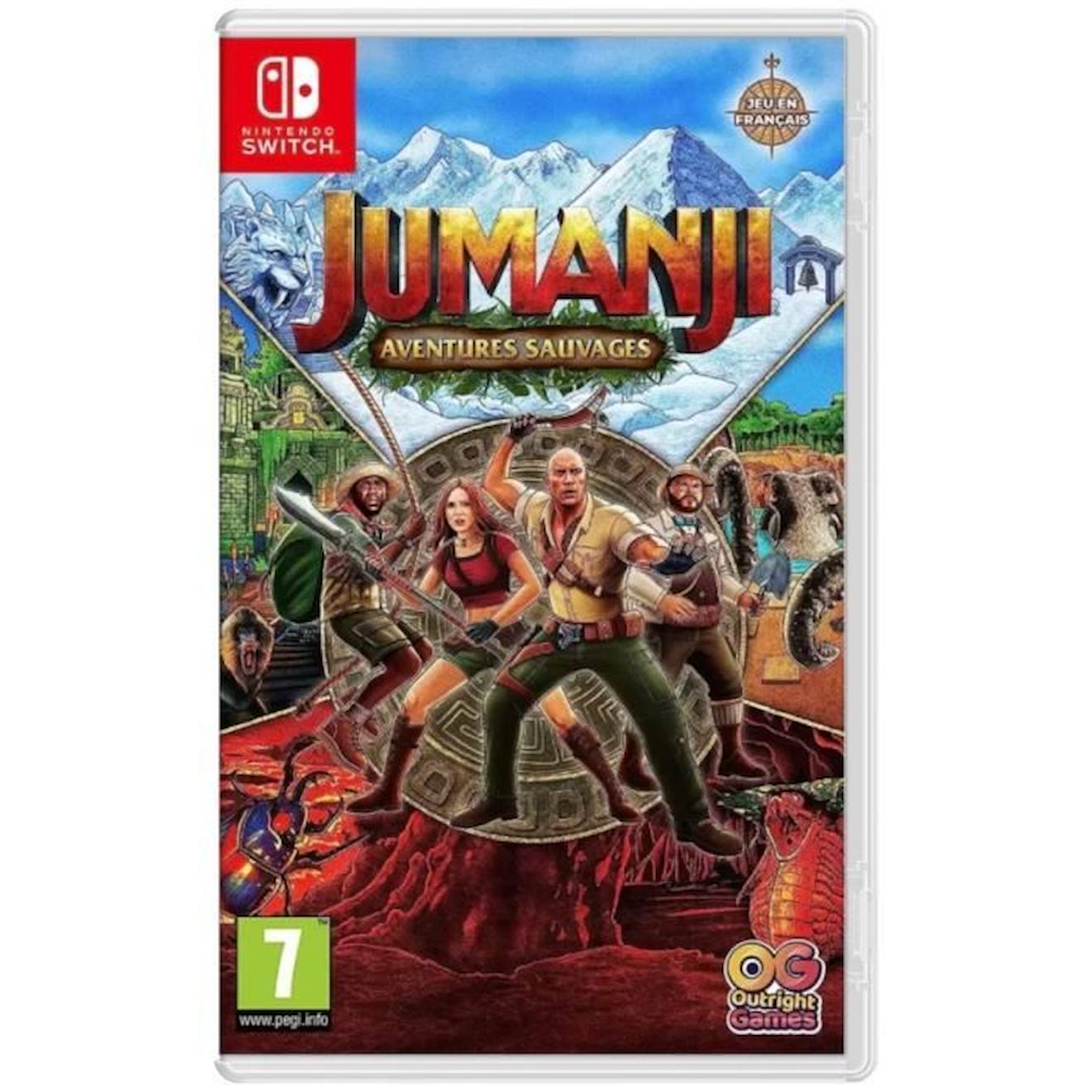Jumanji - Aventures Sauvages - Jeu Nintendo Switch Blanc