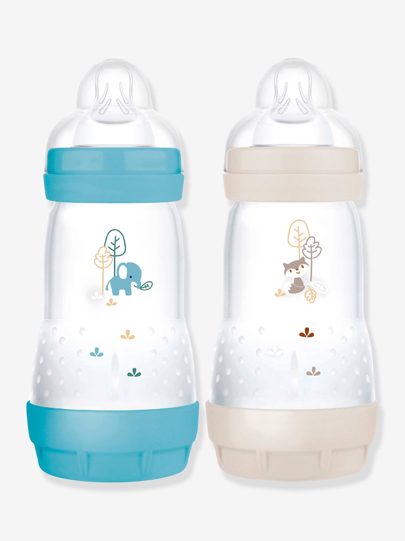 Lot de 2 biberons 260 ml Easy Start anti-colique Nature Guardian océan + sable