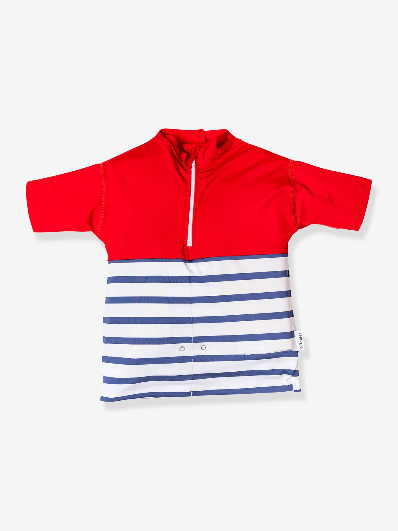 T-shirt anti-noyade enfant - 2/3 ans manches longues, 4/5 ans manches courtes rouge