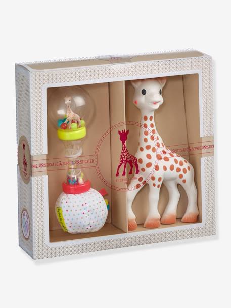Sophie la girafe - Coffret cadeau Sophie la Girafe + Hochet Soft Maracas - Multicolore