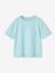 Tee-shirt uni Basics fille manches courtes rose bonbon+turquoise+vert amande 6 - vertbaudet enfant 