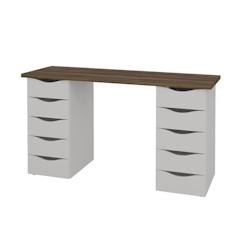 Chambre et rangement-Chambre-Bureau, table-Bureau - AKITEN RETAIL - Sirius - 10 tiroirs - Style scandinave