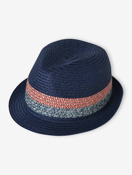 Garçon-Accessoires-Chapeau-Panama aspect paille garçon