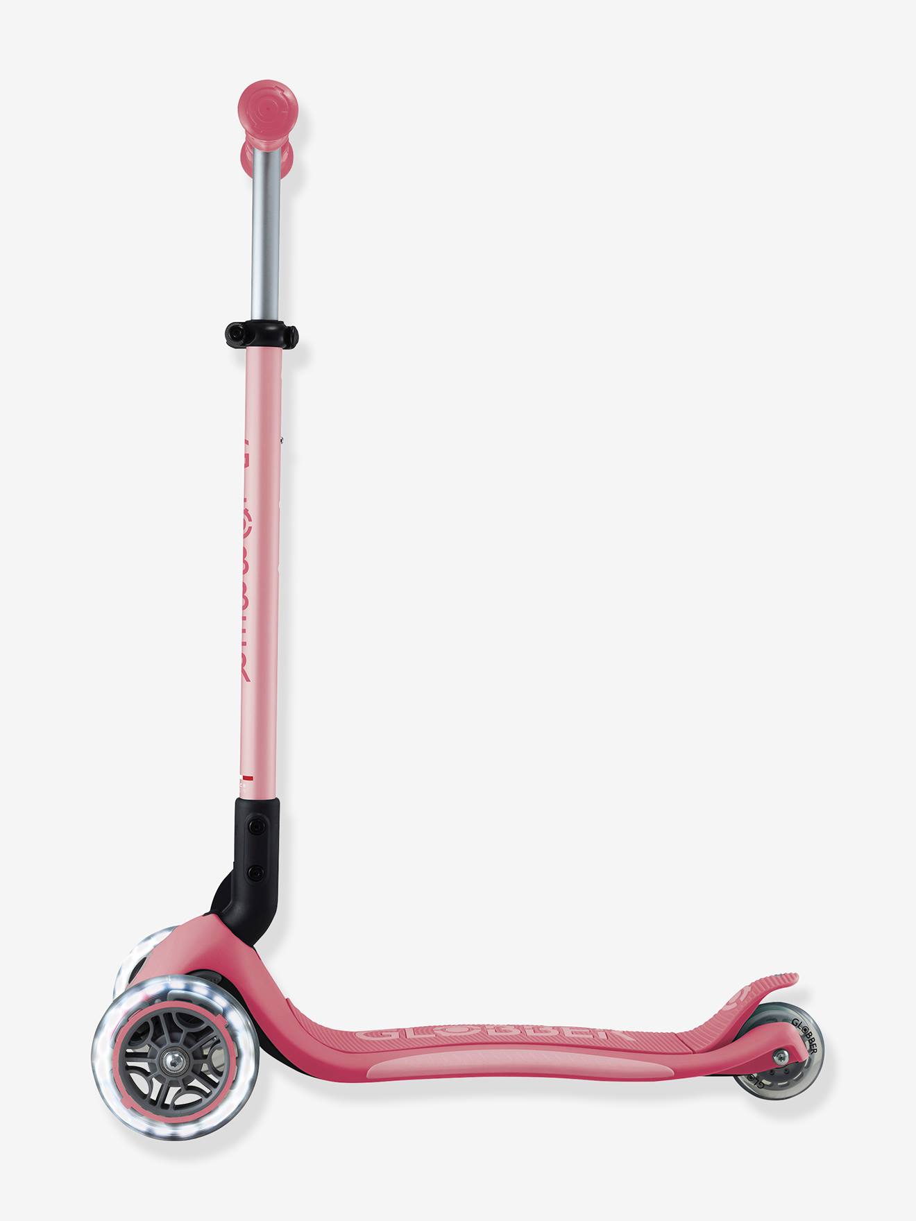 Primo Foldable Lights - Trottinette Pliable Lumineuse À 3 Roues - Globber Rose