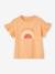 Tee-shirt motif à sequins fille écru+fraise+mandarine 9 - vertbaudet enfant 