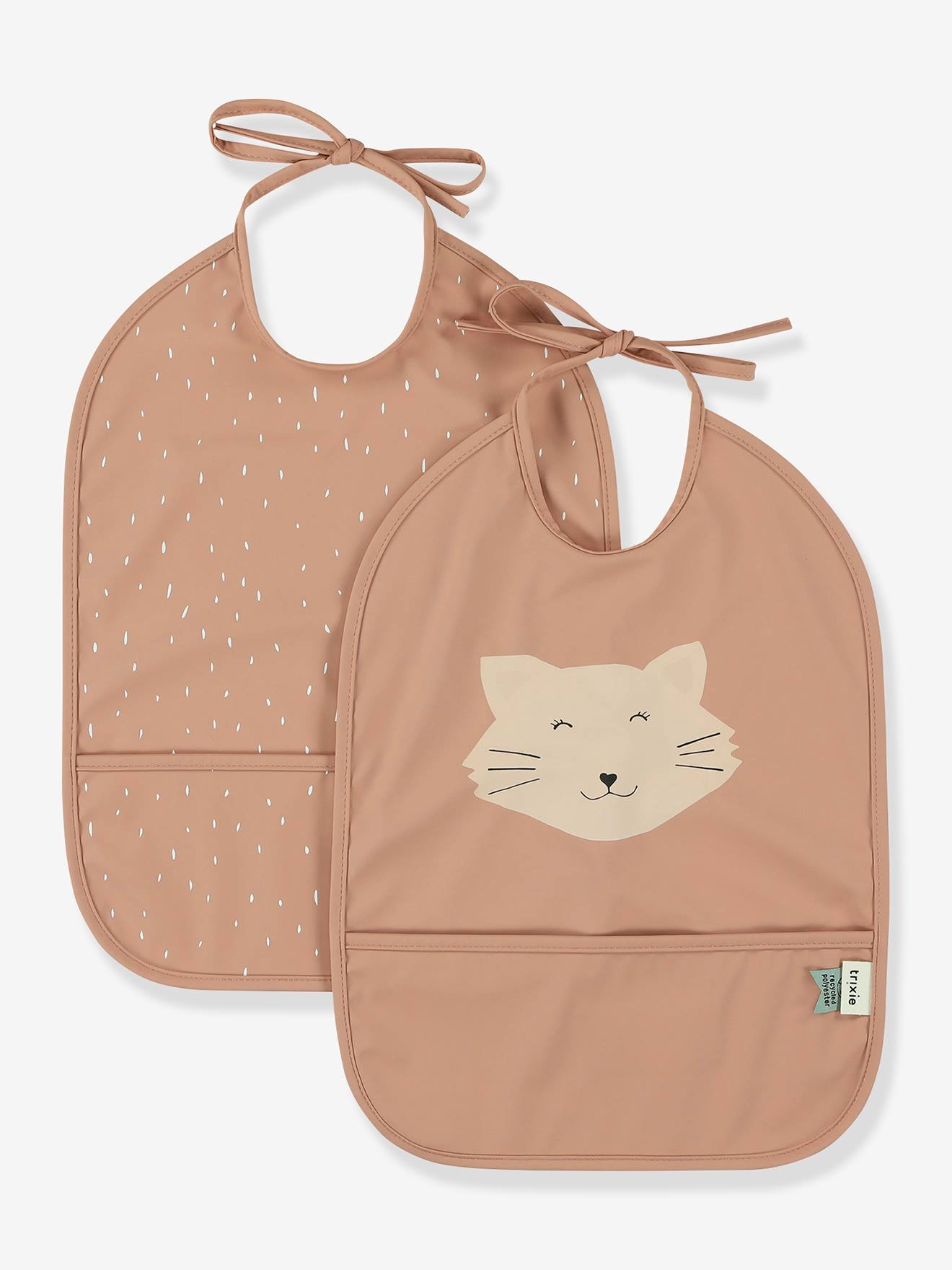 Lot de 2 bavoirs imperméables TRIXIE mrs cat
