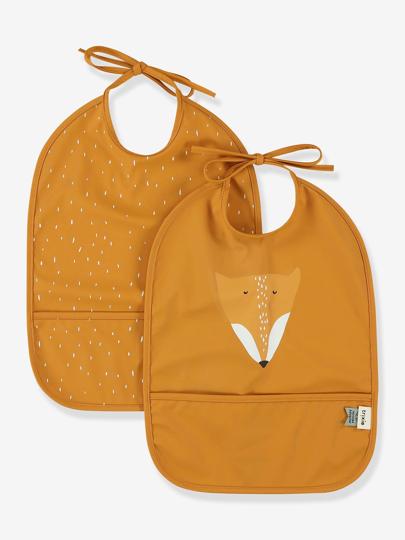 Lot de 2 bavoirs imperméables mr fox