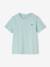 T-shirt Basics personnalisable garçon manches courtes blanc+BLEU+bordeaux+mandarine+marine+sauge+turquoise 42 - vertbaudet enfant 