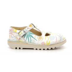 Chaussures-Chaussures fille 23-38-Ballerines, babies-KICKERS Salomés Kick Mary Jane blanc