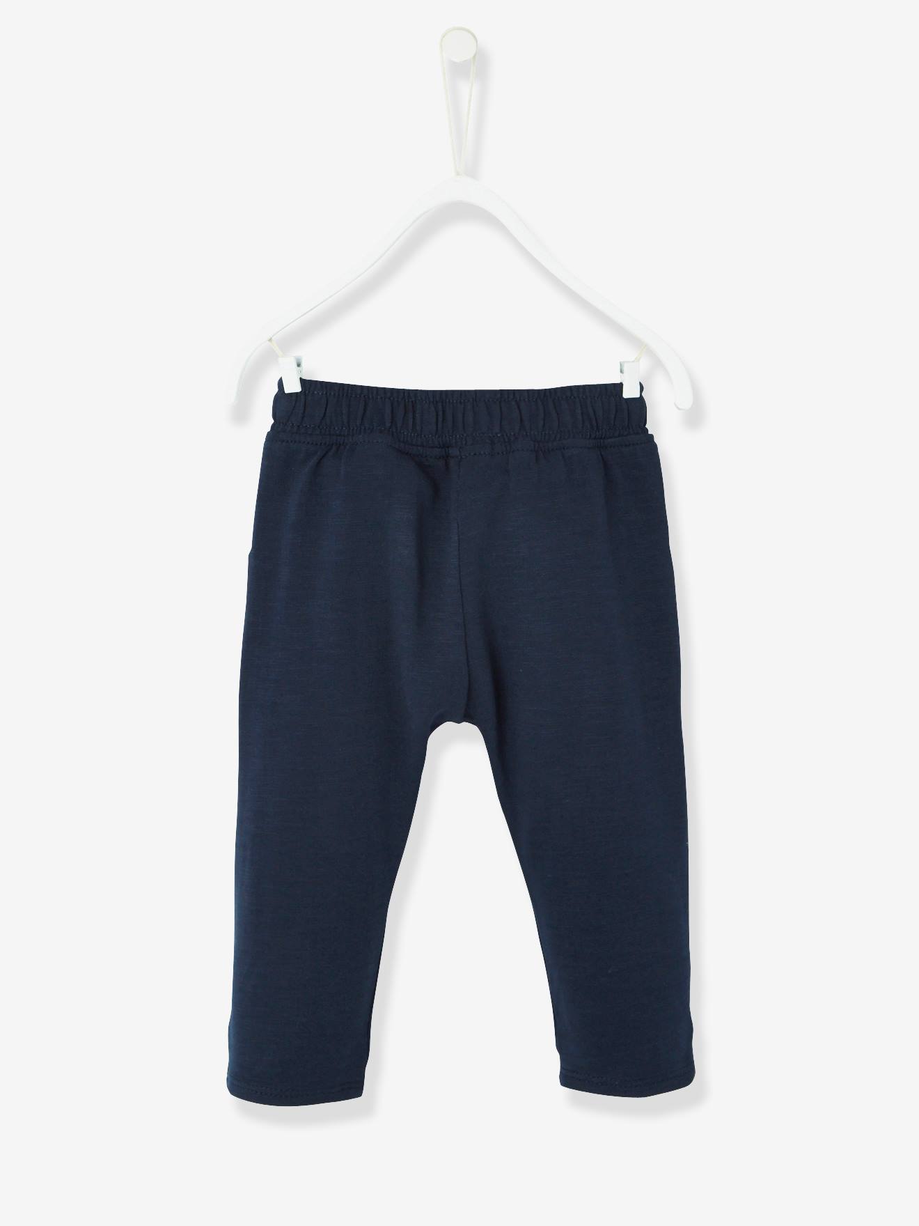 Pantalon bébé garçon molleton marine grisé (Vertbaudet) - Image 1