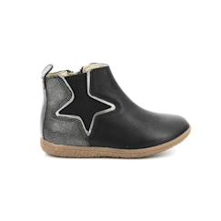 Chaussures-Chaussures fille 23-38-Boots, bottines-KICKERS Boots Vermillon noir
