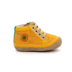 Chaussures-Chaussures garçon 23-38-Boots, bottines-KICKERS Bottillons Sonistreet jaune