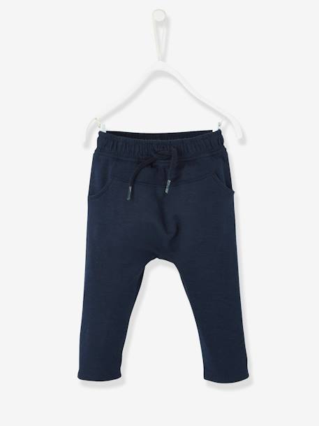 Vertbaudet - Pantalon bébé garçon molleton marine grisé
