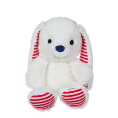 Gipsy Toys - Les marinières - Lapin - 24 cm - Blanc Rayures Rouges  - vertbaudet enfant