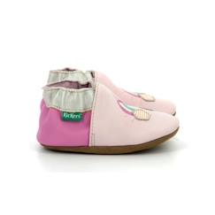 Chaussures-Chaussures fille 23-38-Chaussons-KICKERS Chaussons Kickbaby Rainbo rose