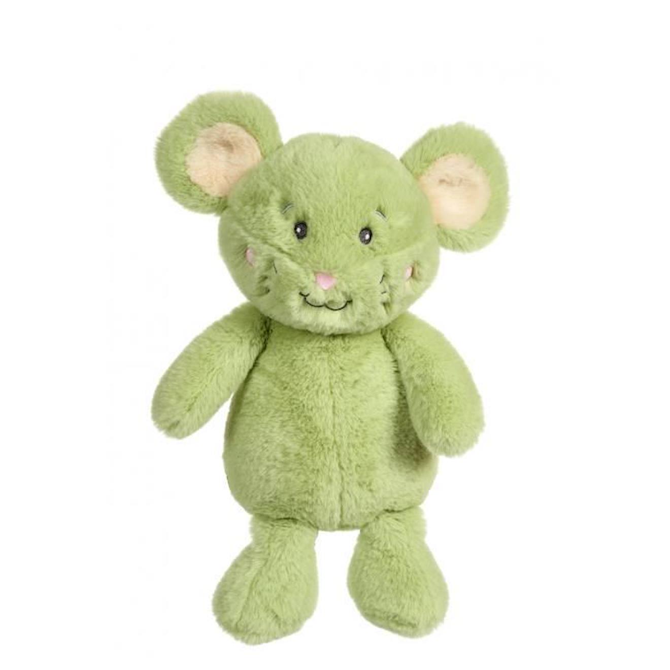 Gipsy Toys - Souris Econimals - Peluche Eco-responsable - 24 Cm - Vert Vert