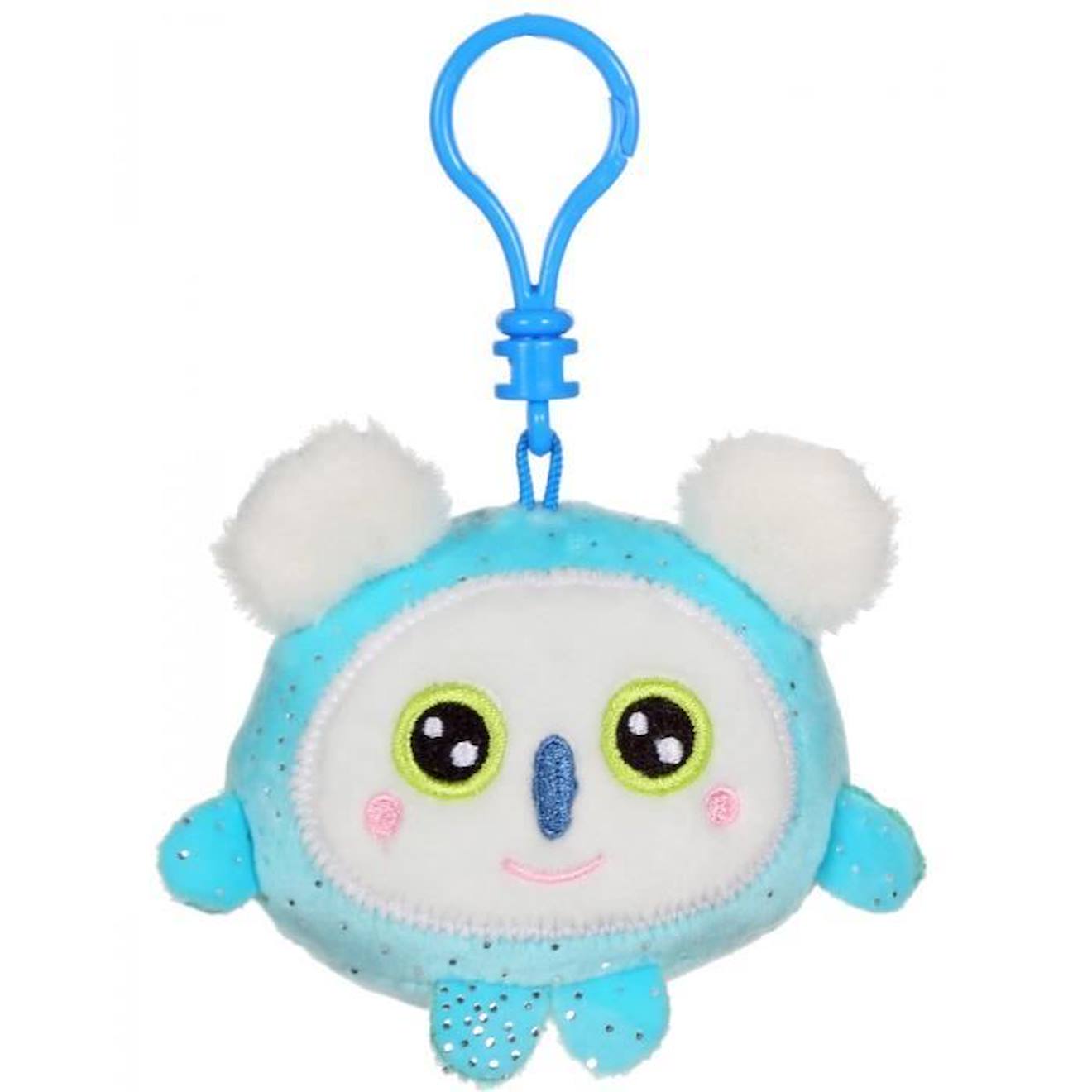 Gipsy Toys - Porte-clés - Squishimals Sparkle Porte-clés - Koala Jowii - 8 Cm - Bleu Bleu