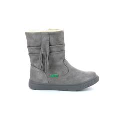 Chaussures-Chaussures fille 23-38-Boots, bottines-KICKERS Boots Rumby gris